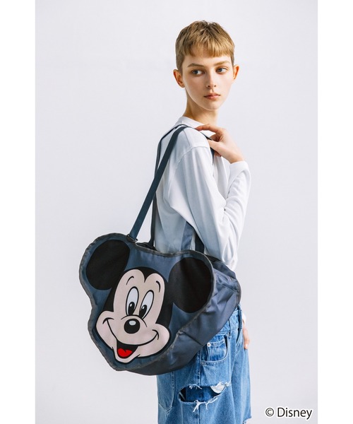 WCJ(ダブルシージェイ)の「Disney / FACE DESIGN COLOR TOTE BAG(トートバッグ・レディース・グレー/ブルー/グリーン/レッド/パープル/イエロー・FREE)」の22枚目の写真