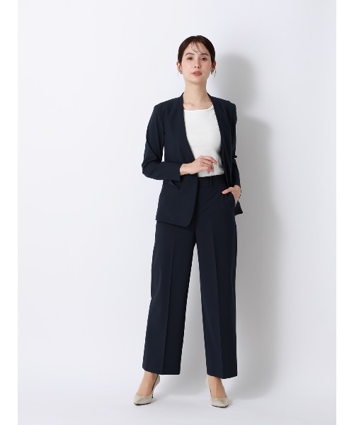 SUIT SQUARE(スーツスクエア)の「CHANTOWA/ノースリーブインナー/ウォッシャブル/接触冷感/コットンフライス/無地(Tシャツ/カットソー・レディース・ホワイト・FREE)」の10枚目の写真