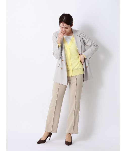 SUIT SQUARE(スーツスクエア)の「CHANTOWA/ノースリーブインナー/ウォッシャブル/接触冷感/コットンフライス/無地(Tシャツ/カットソー・レディース・ホワイト・FREE)」の14枚目の写真