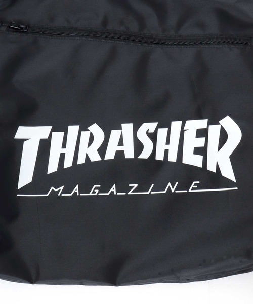 THRASHER（スラッシャー）の「THRASHER（スラッシャー）ブランドロゴプリント ナップサック（バックパック/リュック・メンズ・グレー/ブルー/ブラック・FREE）」の12枚目の写真