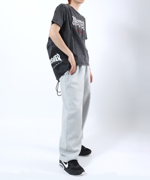 THRASHER(スラッシャー)の「THRASHER(スラッシャー)ブランドロゴプリント ナップサック(バックパック/リュック・メンズ・グレー/ブルー/ブラック・FREE)」の21枚目の写真