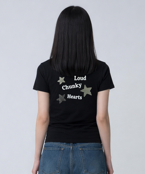 NTBC（エヌティービーシー）の「ラウドアンドチャンキーグラフィック半袖Tシャツ_2COLOR（Tシャツ/カットソー・レディース・ホワイト/ブラック・SMALL/MEDIUM）」の5枚目の写真