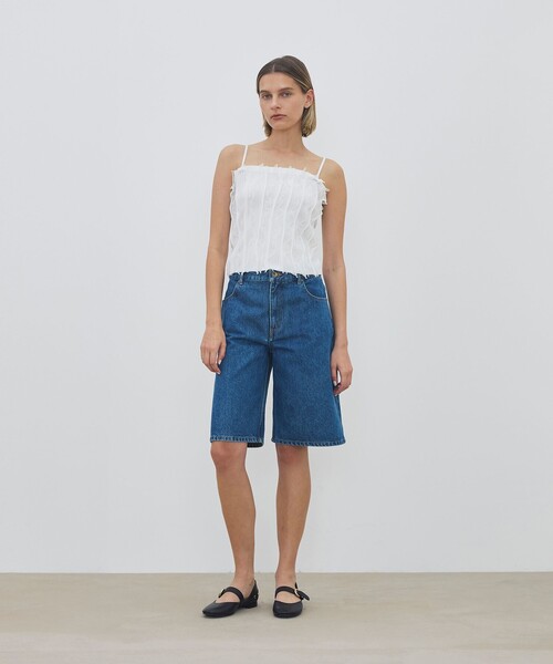 DES PRES(デ・プレ)の「ハイデインシティデニム ハーフパンツ(デニムパンツ・レディース・ライトブルー/ネイビー・34/36)」の12枚目の写真