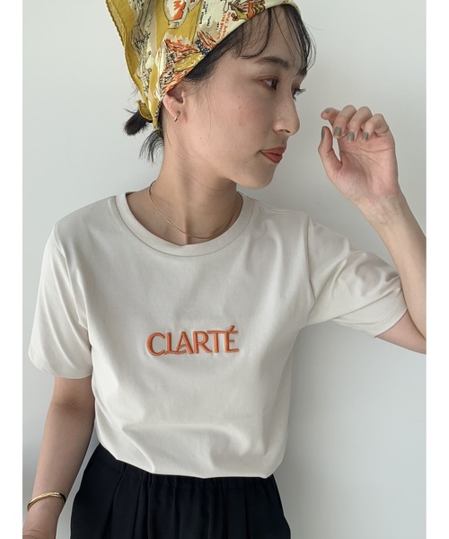 Te chichi(テチチ)の「ウレタン刺繍ロゴスタンダードTシャツ《新色追加》(Tシャツ/カットソー・レディース・オフホワイト/チャコールグレー/グレー/ブラック/ベージュ・F)」の10枚目の写真
