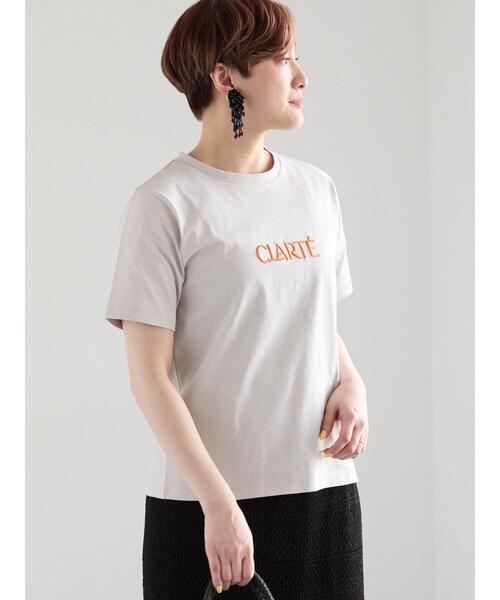 Te chichi(テチチ)の「ウレタン刺繍ロゴスタンダードTシャツ《新色追加》(Tシャツ/カットソー・レディース・オフホワイト/チャコールグレー/グレー/ブラック/ベージュ・F)」の21枚目の写真