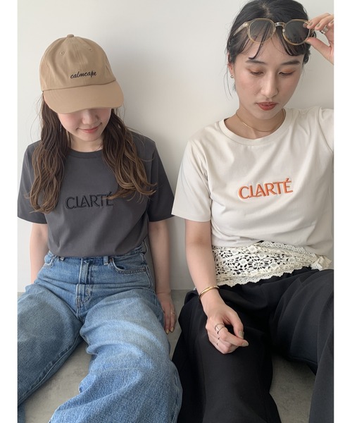 Te chichi(テチチ)の「ウレタン刺繍ロゴスタンダードTシャツ《新色追加》(Tシャツ/カットソー・レディース・オフホワイト/チャコールグレー/グレー/ブラック/ベージュ・F)」の18枚目の写真