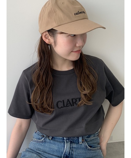Te chichi(テチチ)の「ウレタン刺繍ロゴスタンダードTシャツ《新色追加》(Tシャツ/カットソー・レディース・オフホワイト/チャコールグレー/グレー/ブラック/ベージュ・F)」の16枚目の写真