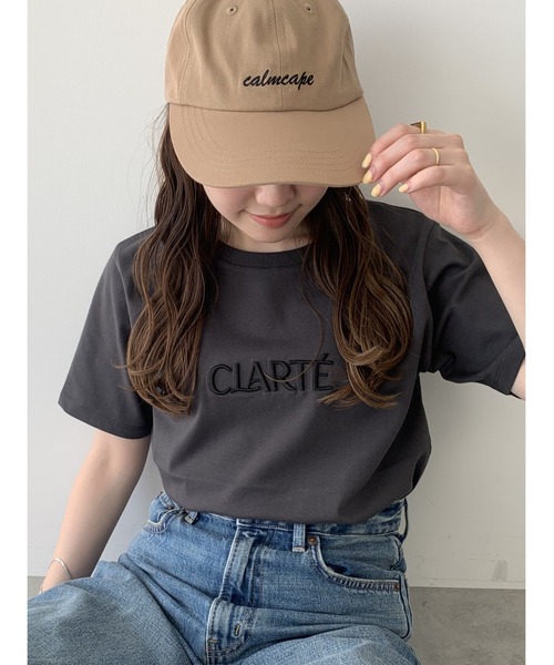 Te chichi(テチチ)の「ウレタン刺繍ロゴスタンダードTシャツ《新色追加》(Tシャツ/カットソー・レディース・オフホワイト/チャコールグレー/グレー/ブラック/ベージュ・F)」の15枚目の写真