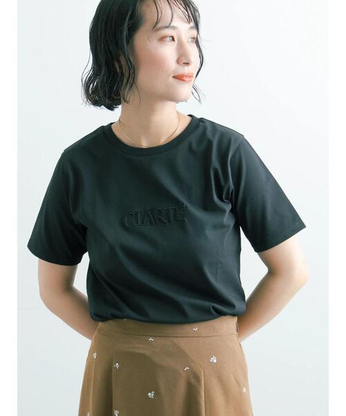 Te chichi(テチチ)の「ウレタン刺繍ロゴスタンダードTシャツ《新色追加》(Tシャツ/カットソー・レディース・オフホワイト/チャコールグレー/グレー/ブラック/ベージュ・F)」の22枚目の写真