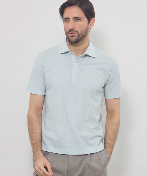 MACKINTOSH LONDON(マッキントッシュ ロンドン)の「【LEON掲載】【Brighton Polo】ブライトンポロシャツ(ポロシャツ・メンズ・ライトブルー/パープル系その他2/イエロー系その他3/ブルー系その他2・M/L/XL)」の2枚目の写真