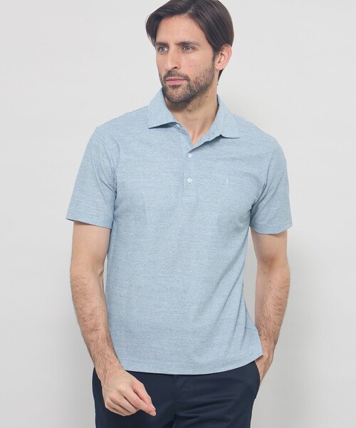 MACKINTOSH LONDON(マッキントッシュ ロンドン)の「【LEON掲載】【Brighton Polo】ブライトンポロシャツ(ポロシャツ・メンズ・ライトブルー/パープル系その他2/イエロー系その他3/ブルー系その他2・M/L/XL)」の1枚目の写真
