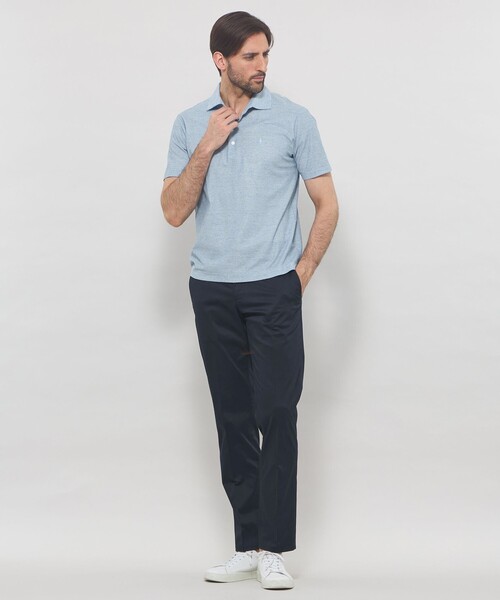 MACKINTOSH LONDON(マッキントッシュ ロンドン)の「【LEON掲載】【Brighton Polo】ブライトンポロシャツ(ポロシャツ・メンズ・ライトブルー/パープル系その他2/イエロー系その他3/ブルー系その他2・M/L/XL)」の6枚目の写真