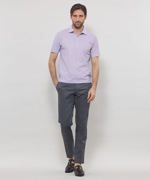 MACKINTOSH LONDON(マッキントッシュ ロンドン)の「【LEON掲載】【Brighton Polo】ブライトンポロシャツ(ポロシャツ・メンズ・ライトブルー/パープル系その他2/イエロー系その他3/ブルー系その他2・M/L/XL)」の7枚目の写真