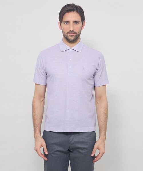 MACKINTOSH LONDON(マッキントッシュ ロンドン)の「【LEON掲載】【Brighton Polo】ブライトンポロシャツ(ポロシャツ・メンズ・ライトブルー/パープル系その他2/イエロー系その他3/ブルー系その他2・M/L/XL)」の9枚目の写真
