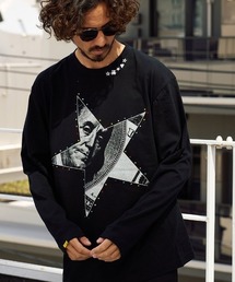 mlt5683- 5.6ozコットン天竺ドルスターカラークリスタルLS Tシャツ(624-02897)