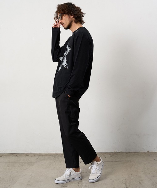 STUD MUFFIN(スタッドマフィン)の「mlt5683- 5.6ozコットン天竺ドルスターカラークリスタルLS Tシャツ(624-02897)(Tシャツ/カットソー・メンズ・ブラック/チャコールグレー/ホワイト・2/3/4)」の21枚目の写真