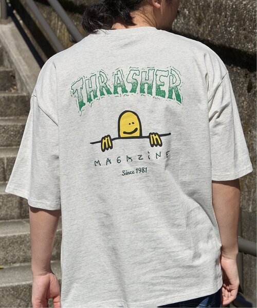 VENCEEXCHANGE(ヴァンスエクスチェンジ)の「THRASHER スラッシャー マークゴンザレスロゴTシャツ(Tシャツ/カットソー・メンズ・ブラック/ホワイト/グレー・LL/M/L)」の18枚目の写真