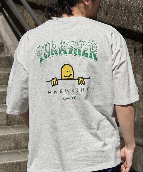 VENCEEXCHANGE(ヴァンスエクスチェンジ)の「THRASHER スラッシャー マークゴンザレスロゴTシャツ(Tシャツ/カットソー・メンズ・ブラック/ホワイト/グレー・LL/M/L)」の20枚目の写真