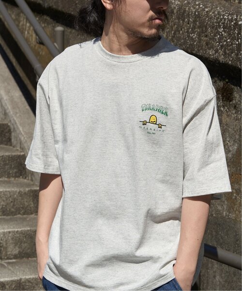 VENCEEXCHANGE(ヴァンスエクスチェンジ)の「THRASHER スラッシャー マークゴンザレスロゴTシャツ(Tシャツ/カットソー・メンズ・ブラック/ホワイト/グレー・LL/M/L)」の22枚目の写真