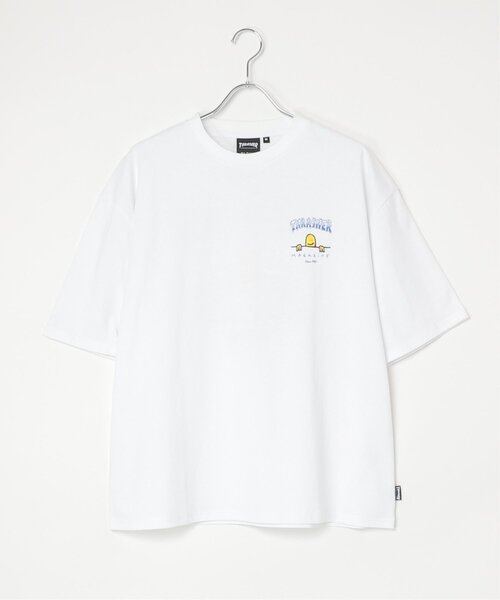 VENCEEXCHANGE(ヴァンスエクスチェンジ)の「THRASHER スラッシャー マークゴンザレスロゴTシャツ(Tシャツ/カットソー・メンズ・ブラック/ホワイト/グレー・LL/M/L)」の6枚目の写真