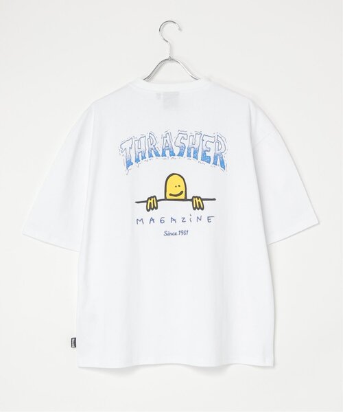 VENCEEXCHANGE(ヴァンスエクスチェンジ)の「THRASHER スラッシャー マークゴンザレスロゴTシャツ(Tシャツ/カットソー・メンズ・ブラック/ホワイト/グレー・LL/M/L)」の7枚目の写真