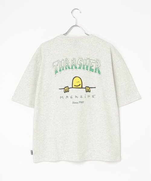 VENCEEXCHANGE(ヴァンスエクスチェンジ)の「THRASHER スラッシャー マークゴンザレスロゴTシャツ(Tシャツ/カットソー・メンズ・ブラック/ホワイト/グレー・LL/M/L)」の9枚目の写真