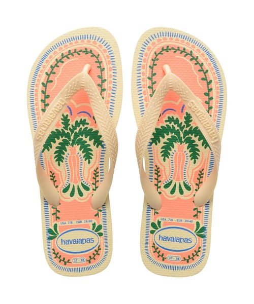 havaianas(ハワイアナス)の「TOP SUMMER VIBES(サンダル・レディース・ベージュ系その他5/ピンク・23cm/24.5cm)」の1枚目の写真