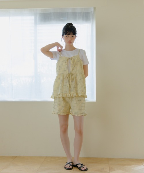 REMOON(リムーン)の「フリルショートパンツ(その他パンツ・レディース・イエロー/オフホワイト・FREE)」の21枚目の写真