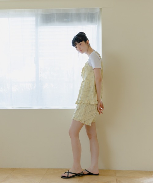 REMOON(リムーン)の「フリルショートパンツ(その他パンツ・レディース・イエロー/オフホワイト・FREE)」の22枚目の写真