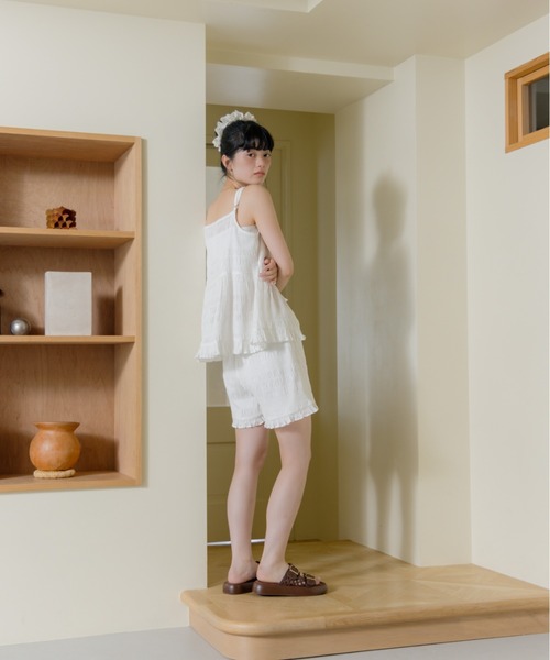 REMOON(リムーン)の「フリルショートパンツ(その他パンツ・レディース・イエロー/オフホワイト・FREE)」の16枚目の写真
