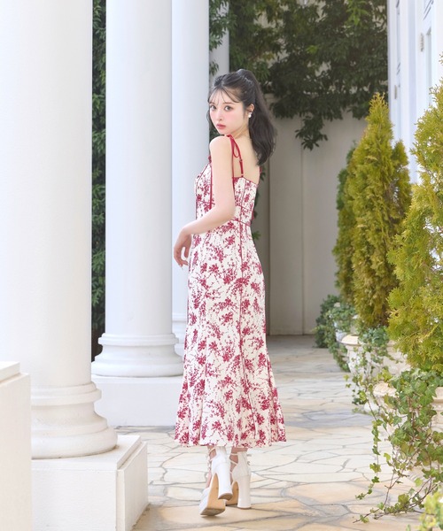 セール】flower print cami onepiece（ワンピース）｜M me eme