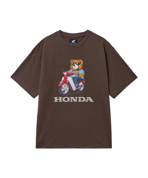 PHYPS MOTORCYCLE(フィップスモーターサイクル)の「Honda Bear T-Shirt Dark Brown(Tシャツ/カットソー・メンズ・その他・SMALL/MEDIUM/LARGE/X-LARGE)」の1枚目の写真