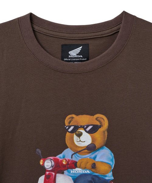 PHYPS MOTORCYCLE(フィップスモーターサイクル)の「Honda Bear T-Shirt Dark Brown(Tシャツ/カットソー・メンズ・その他・SMALL/MEDIUM/LARGE/X-LARGE)」の2枚目の写真