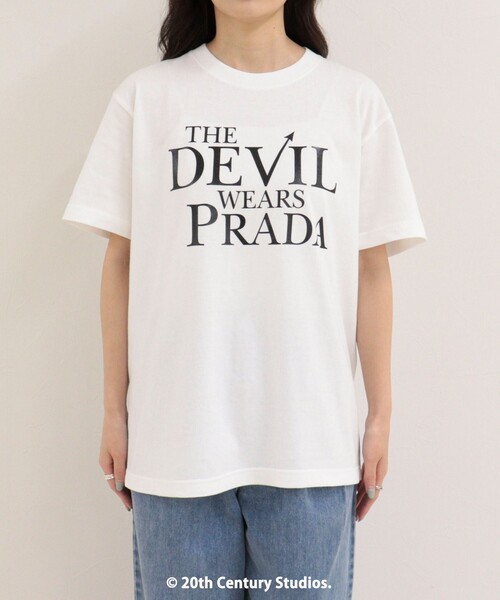 fredy emue(フレディエミュ)の「【GOOD ROCK SPEED/グッドロックスピード】The DEVIL wears PRADA半袖Tシャツ 2(Tシャツ/カットソー・レディース・ブラック/オフホワイト・38)」の11枚目の写真