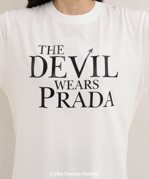 fredy emue(フレディエミュ)の「【GOOD ROCK SPEED/グッドロックスピード】The DEVIL wears PRADA半袖Tシャツ 2(Tシャツ/カットソー・レディース・ブラック/オフホワイト・38)」の13枚目の写真