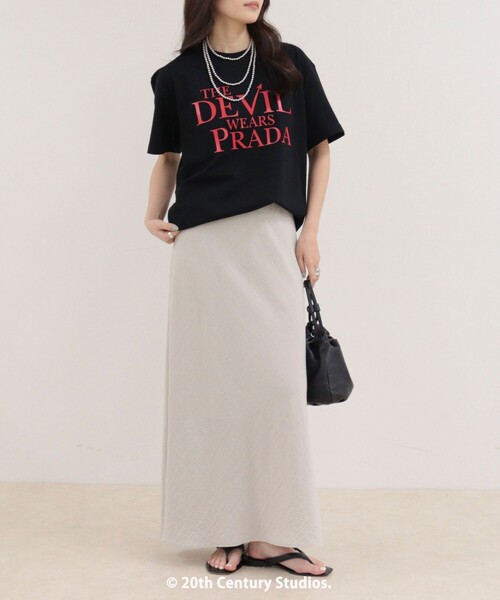 fredy emue(フレディエミュ)の「【GOOD ROCK SPEED/グッドロックスピード】The DEVIL wears PRADA半袖Tシャツ 2(Tシャツ/カットソー・レディース・ブラック/オフホワイト・38)」の14枚目の写真