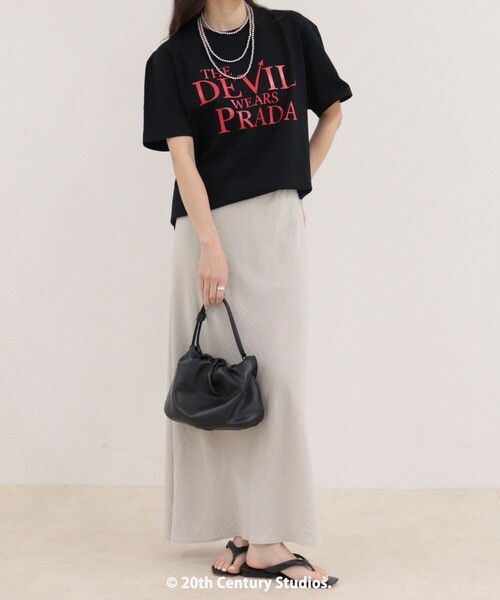 fredy emue(フレディエミュ)の「【GOOD ROCK SPEED/グッドロックスピード】The DEVIL wears PRADA半袖Tシャツ 2(Tシャツ/カットソー・レディース・ブラック/オフホワイト・38)」の18枚目の写真