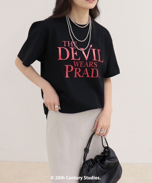 fredy emue(フレディエミュ)の「【GOOD ROCK SPEED/グッドロックスピード】The DEVIL wears PRADA半袖Tシャツ 2(Tシャツ/カットソー・レディース・ブラック/オフホワイト・38)」の19枚目の写真