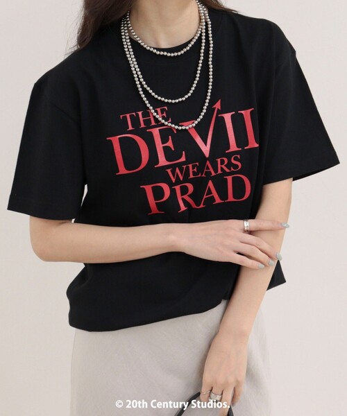 fredy emue(フレディエミュ)の「【GOOD ROCK SPEED/グッドロックスピード】The DEVIL wears PRADA半袖Tシャツ 2(Tシャツ/カットソー・レディース・ブラック/オフホワイト・38)」の22枚目の写真