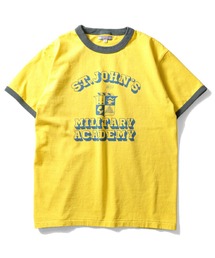 HOUSTON ピグメントリンガーTシャツ(MILITARY ACADEMY)