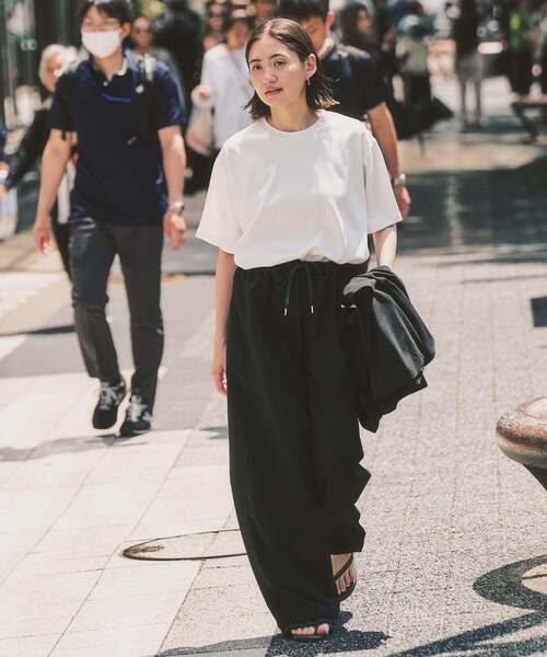 417 EDIFICE(フォーワンセブンエディフィス)の「utility everyday Tシャツ LIGHT ”接触冷感&アンチピリング”(Tシャツ/カットソー・メンズ・チャコールグレー/ホワイト/ライトグレー/ブラック・X-LARGE/LARGE/MEDIUM/SMALL)」の18枚目の写真