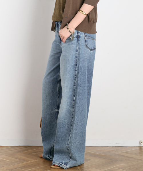 AP STUDIO（エーピーストゥディオ）の「【DALA / ダラ】Relux straight jeans（デニムパンツ・レディース・スカイブルー・27/28/25/26）」の8枚目の写真