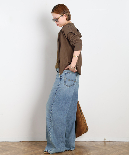 AP STUDIO（エーピーストゥディオ）の「【DALA / ダラ】Relux straight jeans（デニムパンツ・レディース・スカイブルー・27/28/25/26）」の11枚目の写真