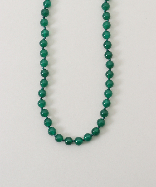 IENA(イエナ)の「《追加》EO/イオ ROUND STONE NECKLACE ネックレス BO26SS-56(ネックレス・レディース・レッド/ブラック/グリーン・FREE)」の2枚目の写真