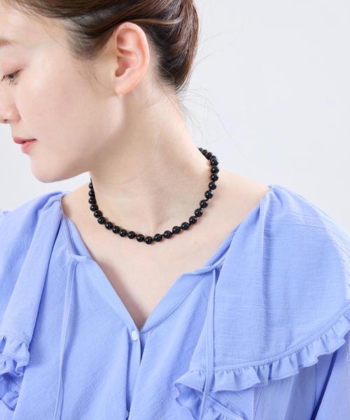 IENA(イエナ)の「《追加》EO/イオ ROUND STONE NECKLACE ネックレス BO26SS-56(ネックレス・レディース・レッド/ブラック/グリーン・FREE)」の11枚目の写真