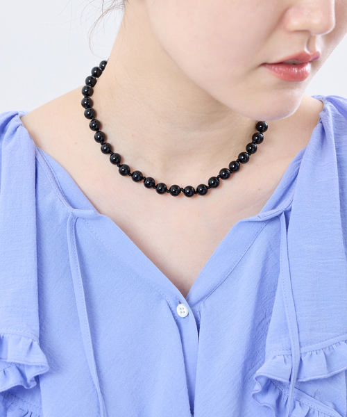 IENA(イエナ)の「《追加》EO/イオ ROUND STONE NECKLACE ネックレス BO26SS-56(ネックレス・レディース・レッド/ブラック/グリーン・FREE)」の10枚目の写真
