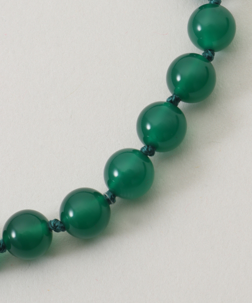 IENA(イエナ)の「《追加》EO/イオ ROUND STONE NECKLACE ネックレス BO26SS-56(ネックレス・レディース・レッド/ブラック/グリーン・FREE)」の12枚目の写真