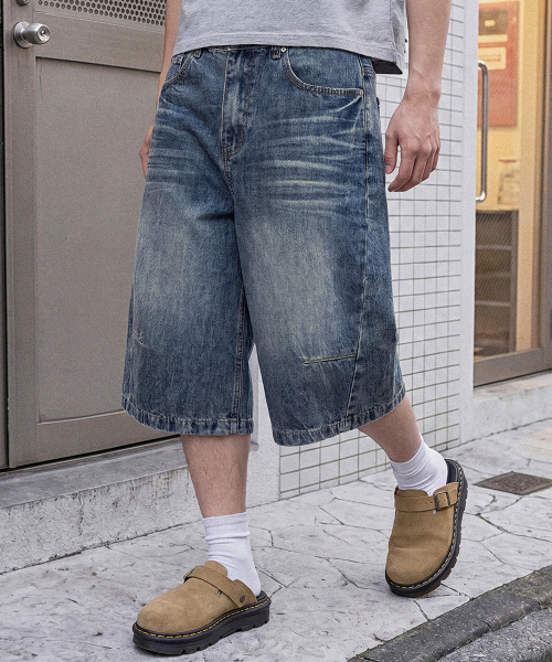 ANOLORCODE(アノローコード)の「ハーフデニムパンツ(ブルー)(その他パンツ・レディース・その他・SMALL/MEDIUM/LARGE)」の1枚目の写真