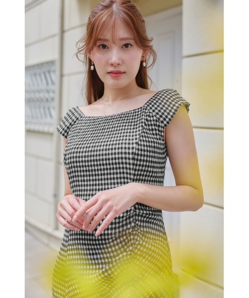 Her lip to(ハーリップトゥー)の「French Chic Gingham Dress(ワンピース・レディース・チェック・S/M)」の4枚目の写真