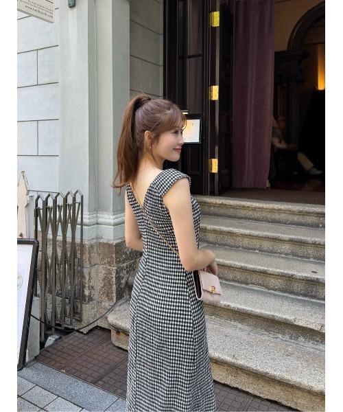 Her lip to(ハーリップトゥー)の「French Chic Gingham Dress(ワンピース・レディース・チェック・S/M)」の21枚目の写真